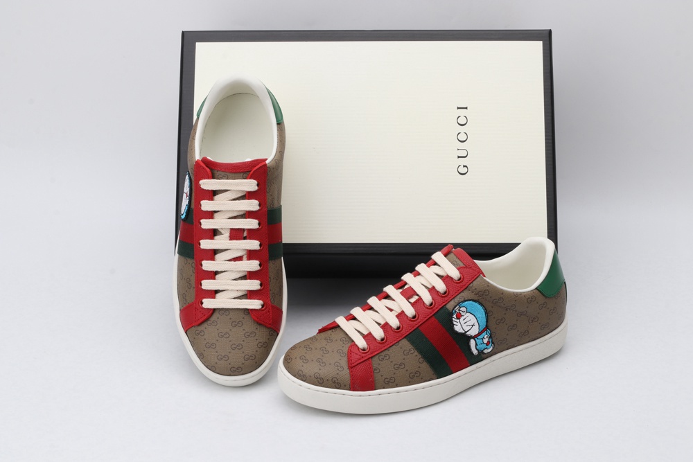 G*UCCI x Doraemon Ace sneakers  Brown